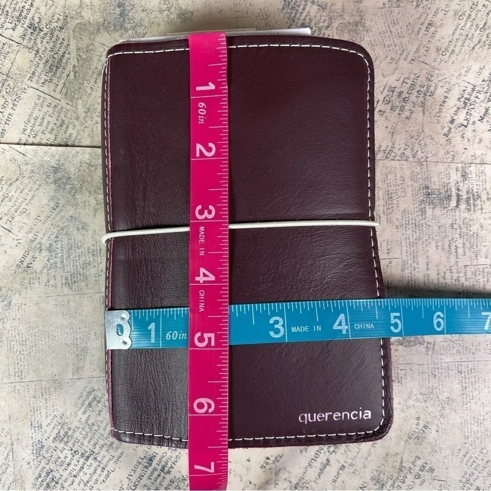 Foxy Fix Handcrafted Burgundy Wine Leather Traveler’s Notebook Cover Made USA
